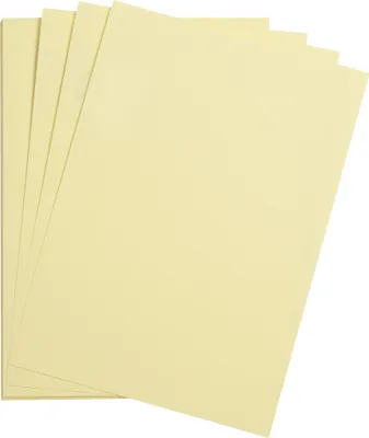 Produktbild von Clairefontaine Maya Bastelkarton A2 185g 25 Bogen - Strohgelb 975567C