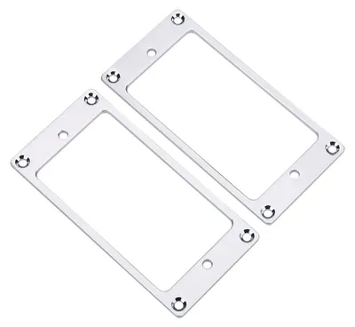 Immagine prodotto di Anelli di montaggio per pickup humbucker metallici a due pezzi, ricambi per chitarra elettrica (argento)
