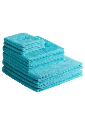Produktbild von Sansibar Sylt Handtuch Set Frottier-Serie Classic Nr. 3 (Set, 6-tlg), türkis