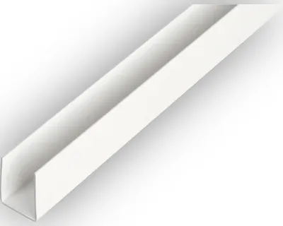 Produktbild von GAH Alberts U-Profil gleichschenkl.ungelocht L2000 x B12 x H10mm Kunststoff, weiß