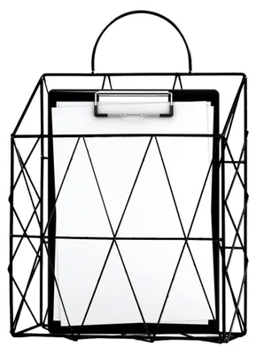 Produktbild von Wandordnerhalter – Zeitungs- und Zeitschriftenablage aus Metall für Büro und Zuhause