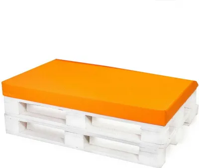 Produktbild von Palettenkissen 120×80 cm – Bequemes Sitzkissen für Palettensofa und Gartenlounge Palettenkissen Orange palettenkissen abnehmbare Abdeckung