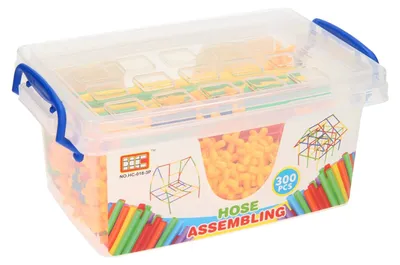 Produktbild von Bauhalme Konstruktionsset Aufbewahrungsbox 300 Stück Lernspielzeug