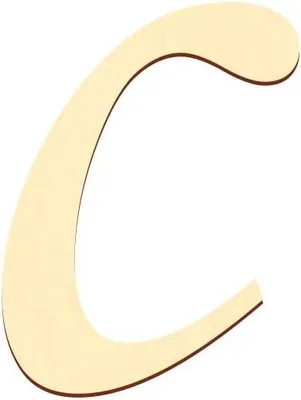 Productafbeelding van Multiplexletters in populier, 3 mm, 5 cm, kleine letter c