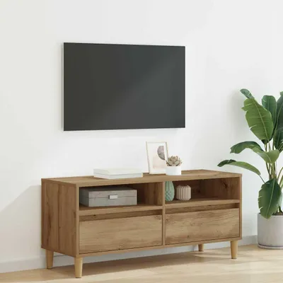 Produktbild von "Schlussverkauf" TV-Schränk hochwertigem - TV-Lowboard - Max. Gewicht: 60 kg - Artisan-Eiche 100x34,5x44,5 cm Holzwerkstoff  C14544