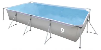 Zdjęcie produktu dla Basen ramowy Avenli 17723EU o wymiarach 394 x 207 x 80 cm, z metalową konstrukcją, kolor szary