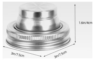 Produktbild von 2 Stück Edelstahl Shaker Deckel für Einmachgläser mit Ausgießer-Funktion