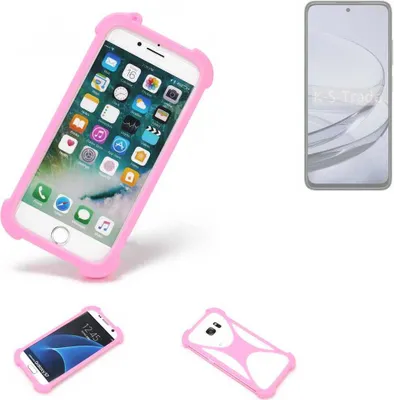 Produktbild von K-S-Trade Handy Hülle kompatibel mit ZTE Axon 60 Schutz Hülle Bumper Silikon Schutz Hülle Cover Case Silikoncase Silikonbumper TPU Softcase