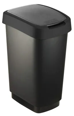 Produktbild von Rotho Abfalleimer 25L Salsa - Swingeimer - Mülleimer mit Swing Klappdeckel - Müllbehälter 33,1 x 47,6 x 25,2 cm - Abfallbehälter aus Kunststoff