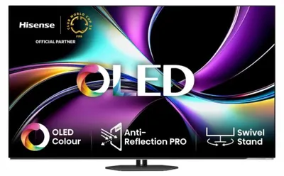Produktbild von Hisense 65 '' A85Q | OLED Smart TV 4K 120 Hz, 165,1 cm (65"), 3840 x 2160 Pixel, OLED, Smart-TV, WLAN, Schwarz, Grau