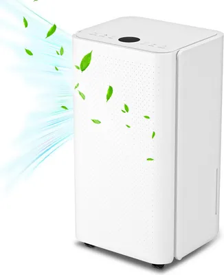 Produktbild von Hengda Luftentfeuchter 16L/Tag - Waeschetrocknung Raumentfeuchter Bautrockner Luftreiniger- Abnehmbarer 2L-Tank, 24-Stunden-Timer
