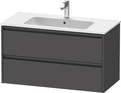 Produktbild von Duravit Ketho.2 Wastafelonderkast 101x48x55 cm Mat Grafiet