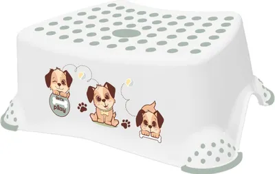 Image de Tabouret keeeper kids « tomek dogs » blanc