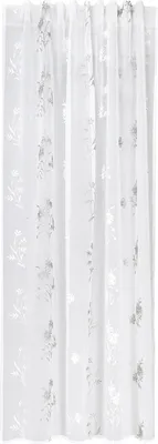 Zdjęcie produktu dla Szalik pętelkowy Gerster Verd., haftowany, 140 cm x 245 cm, srebrny/biały
