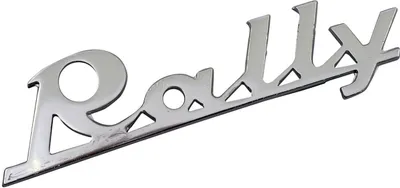 Produktbild von Schriftzug Emblem für Beinschild "Rally" 90x30mm, 2 Pin