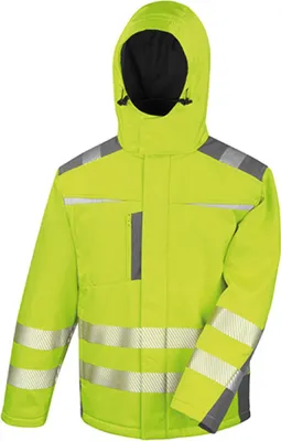 Immagine prodotto di Result R331X | Cappotto Softshell dinamico impermeabile | EN ISO 20471:2013 - Colore: giallo fluorescente - Taglia: XL