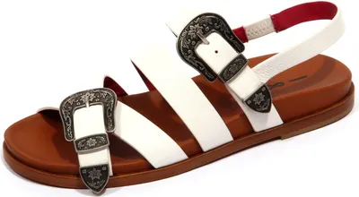 Produktbild von F9458 sandalo donna off white UNO 8 UNO 181 BOGO scarpe Sandale Schuh Frau