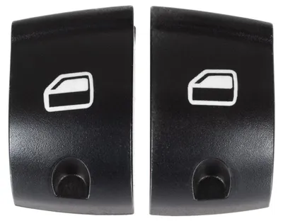 Obrázok produktu pre Kryty ovládačov okien pre Audi A4 (modelový rok 2000–2007) na ľavý bočný panel, 2-dielna sada