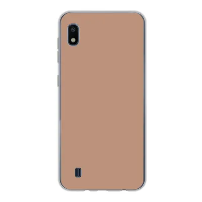 Produktbild von MuchoWow® Handyhülle Schutzhülle Hülle für Samsung Galaxy A10 Beige - Farbe - Rosa Silikon Softcase Handy Hülle - Schutzhülle