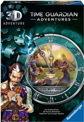 Produktbild von Ravensburger 3D Adventure 11540 TIME GUARDIANS - Eine Welt ohne Schokolade - Escape Room Spiel, für 1 bis 4 Spieler - Kooperatives 3D Puzzle Abenteuer - einmaliges Event-Spiel ab 12 Jahren