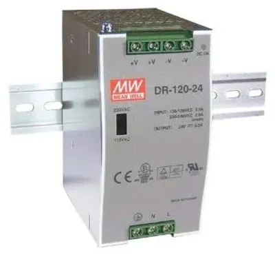 Zdjęcie produktu dla Zasilacz szynowy 120 W 24 V 5 A
