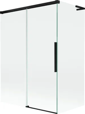 Immagine prodotto di Mexen Rox L paratia da bagno a 2 ante scorrevoli 120 + 70 x 150 cm, trasparente, nero - 8C9L-120-070-70-00