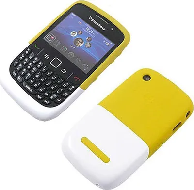Produktbild von Blackberry ACC-32920-204 Soft Case für 850 8530 9300 9330 weiss-gelb