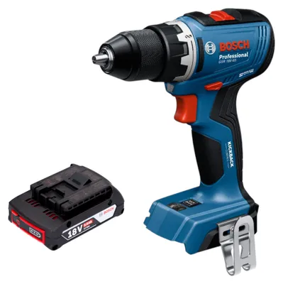 Immagine prodotto di Bosch GSR 18V-65 Trapano avvitatore professionale a batteria 18 V 63 Nm brushless + 1x batteria ricaricabile 2,0 Ah - senza caricabatterie