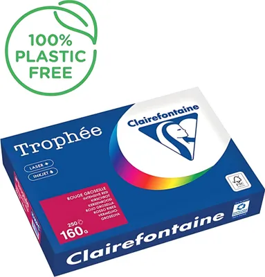 Produktbild von Clairefontaine Kopierpapier A4 160g Trophee Intensiv kirschrot - Normal/Kopierpapier - Normal/Kopierpapier - 160 g/m²