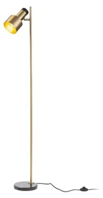 Immagine prodotto di RED - DESIGN RENDL RENDL DIVINA Lampada da terra, ottone/marmo nero, 230 V, E27, 5 W, R14262
