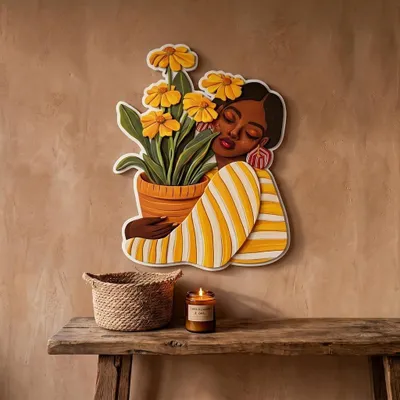 Obrázok produktu pre Wallity, elegantná nástenná dekorácia z MDF, 49x38 cm, 100% MDF, digitálna tlač
