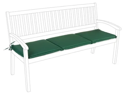 Ein Gartenmöbel.Zubehör_Sonstiges.Sitzkissen_Liegekissen im Maß 153 x 48 x 3 aus Olefin. Farbe Grün