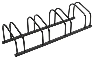 Obrázek produktu pro Stojan na kola – podlahový stojan na 4 kola – pozinkovaná ocel 103,5 × 33 × 26 cm – stabilní stojan do garáže a pro cruisery – armádní zelená
