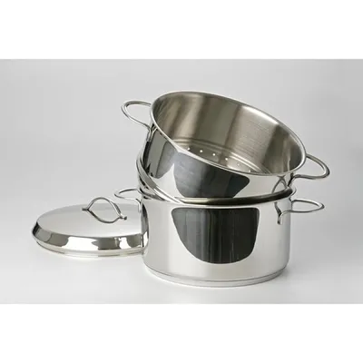 Zdjęcie produktu dla Zestaw do gotowania na parze Eurocuisine 20 cm stal nierdzewna