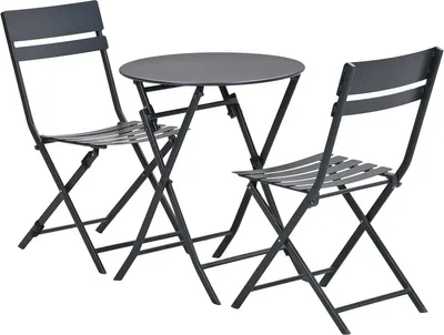 Produktbild von Garden Impressions Alfa Balkonset - 3-teilig - carbon black