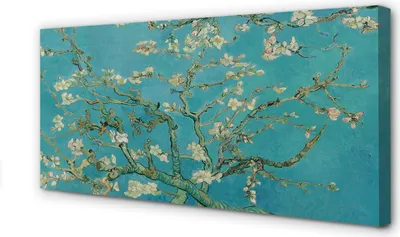 Produktbild von Leinwandbild 120x60 Wandkunst Kunst Mandelblüte