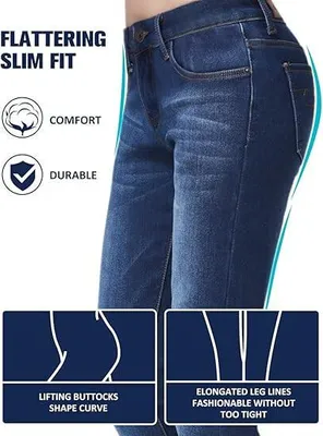 Produktbild von Damen Fleece Jeans Thermojeans W36 L 30 blau Stretch gefüttert neu