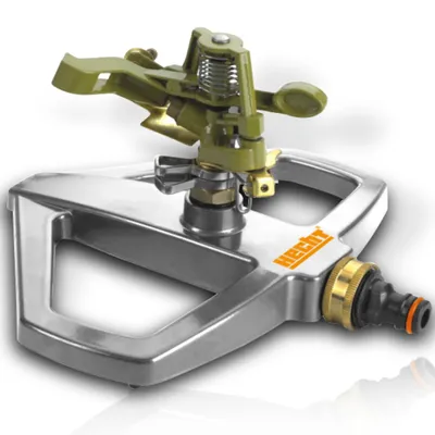 Produktbild von HECHT 06043 Rasensprenger Rasensprinkler | bis 450 m² | 0-360° schwenkbar | Rostfrei