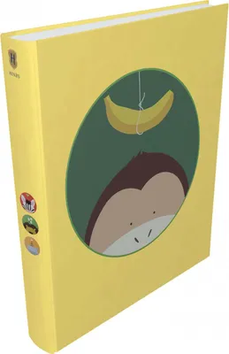 Produktbild von Henzo Fotoalbum Jumbo Jungle Affe 29 x 33 cm, 100 weiße Seiten, Dschungel-Design