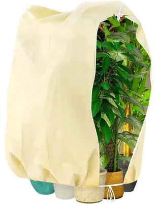 Productafbeelding van Winterbeschermhoes voor planten, 120 x 140 cm, beige