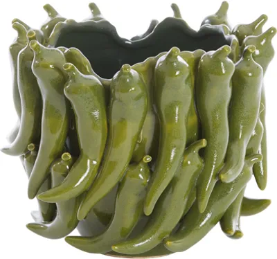 Produktbild von Light & Living - Vase PEPPER - 25,5x24,5x20,5cm - Grün