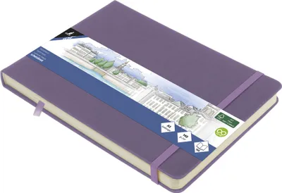 Immagine prodotto di kangaro K-861313 quaderno per schizzi kangaro, 80 fogli, DIN A5 orizzontale, viola erica
