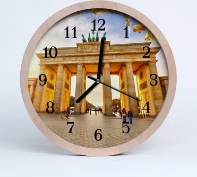 Produktbild von Holzuhr 30fi cm wanduhr - Berlin