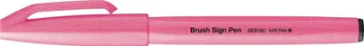 Image de PentelArts Stylo fibre Brush Sign Pen SES15 rose fluo