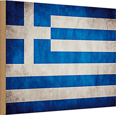 Produktbild von Holzschild Flagge 30x20cm Griechenland Fahne