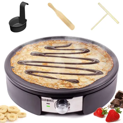 Crêpe-Maker 37 cm, 1500 W, Antihaft, Temp.-Regelung, inkl. Zubehör