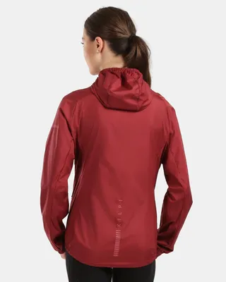 Produktbild von Leichte winddichte Damenjacke Kilpi ROSA-W, DUNKELROT, Größe 36