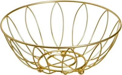 Obrázek produktu pro HowHomely | Mísa - Mísa - kov - barva zlatá - 26 x 26 x 11 cm - Elegantní a půvabná