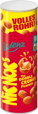 Zdjęcie produktu dla Lorenz NicNacs całe orzeszki ziemne z trzciny cukrowej w chrupiącej skorupce 333g