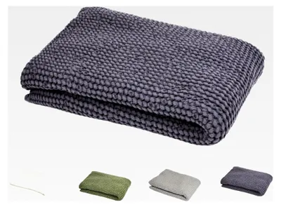 Produktbild von PUR.Nature - Sauna Body Wrap Duschtuch aus Waffelpique; Halbleinen Qualität (europäischer Flachs 350 g/m²) – großes Wellness/Spa Badetuch – nordisch & natürlich in Fjord-blau